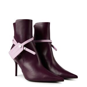 Off-White Nappa Ankle Boots